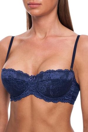 Women's Strapless Pushup Bandeau Lace Sexy Bra