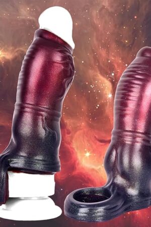 Animals Penis Extension Sleeve Male Sex Toy, Repeated use Silicone Soft Cock Sleeve for Men Penis Extender Couple Penis Enlargement sheaths Duration Sex Toys enlargers Games (M)
