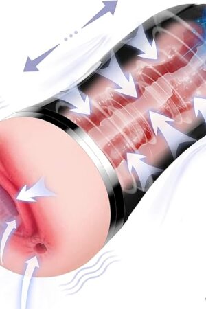 Automatic Male Masturbator Sex Toys for Men - Sucking Male Masturbators Male Sex Toys Penis Pump with 3D Realistic Textured Pocket Vagina Pussy Best Blowjob Machine Masturbator