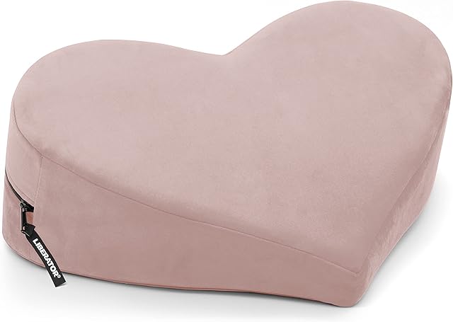 Liberator Heart Wedge Sensual Positioning Pillow - Microvelvet Rose 14088
