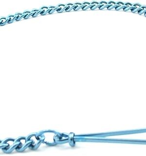 Fresh Nipple Clamps, Tweezer with Chain, Blue