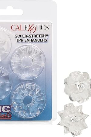 California Exotic Novelties Basic Essentials Super Stretchy Tpr Enhancers, Clear