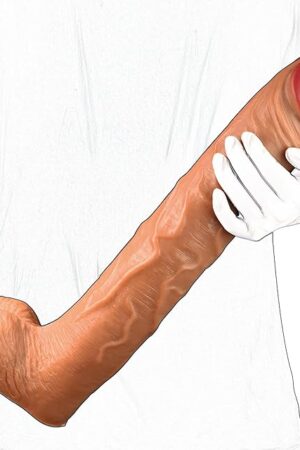 198inch Super Long Realistic Dildo, Giant Huge Big Giant Brown Anal Dildos Adult Sex Toys for Men Sex Hand-Free Play