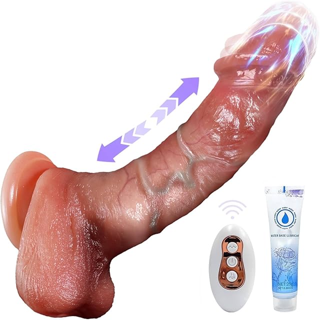 G Spot Dildo Sex Toys Vibrator - 826" Realistic Dildo Penis for Vagina and Anus, Female Vibrators with 10 Thrusting Vibration Heating Remote Control Adult Toy Sex Vibrating Dildo Women Couple