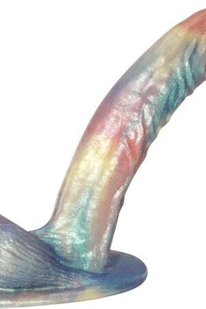 118 Inch Huge Fantasy Dildo, Rainbow Silicone Realistic Dildo with Strong Suction Cup,Adult Sex Toys for Women Men Couple