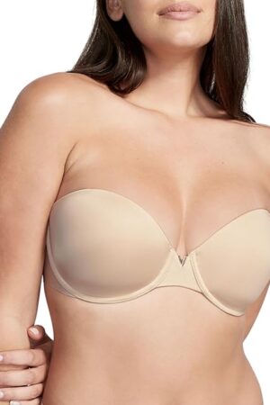 Women's Bare Lightly Lined Strapless Bra, Bras for Women (32A-38DD)