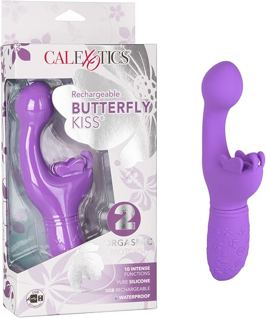CalExotics SE-0783-15-3 Butterfly Kiss? Rechargeable Butterfly Kiss? - Purple