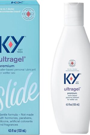 K-Y Ultragel Water Based Personal Lubricant, pH Balanced Lube, Paraben Free, Non-Sticky, Non-Staining, 4.5 fl oz