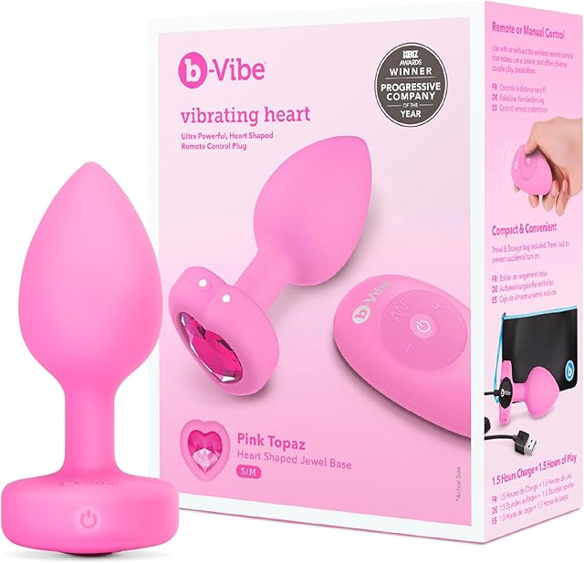 b-Vibe Snug and Tug Anal Plug Adult Toys, Adult Sex Toys for Couples, Anal Training, Butt Plugs and Sexual Stimulation Device - Fuchsia