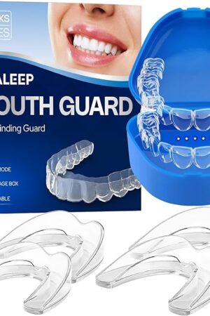 Anti Grinding Mouth Guard for Clenching Teeth at Night, Teeth Grinding Mouthguards for Sleeping, Mouth Guard for Grinding Teeth at Night, Night Guards for Teeth Grinding for Adults