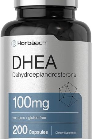 Horb?ach DHEA 100mg | 200 Capsules | Supplement for Men and Women | Non-GMO, Gluten Free