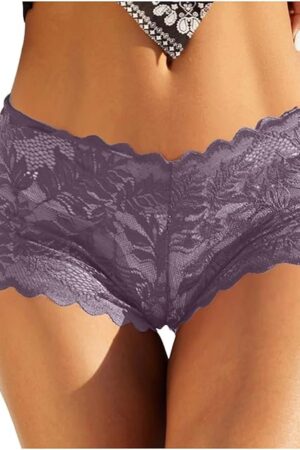 Women's Lace Boyshorts Sexy Floral Underwear Low Rise Comfortable Lingerie for Ladies Perfect for Everyday Wear