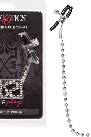 CalExotics Nipple Play Silver Beaded Nipple Clamps