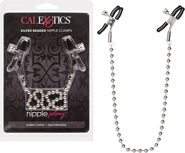 CalExotics Nipple Play Silver Beaded Nipple Clamps