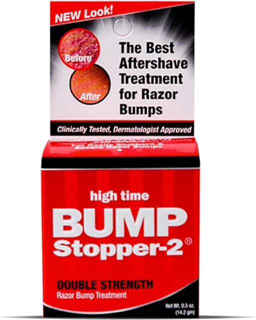 Bump Stopper 2 Double Strength Razor Bump Treatment | Formulated to Relieve Razor Burn | Eliminates Ingrown Hairs | Aftershave For Men - 05 OZ