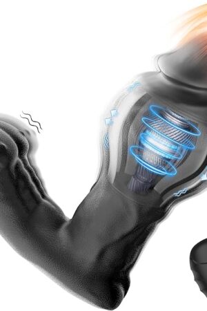 Inflatable Prostate Massager Anal Vibrator with 3 Expanding & 10 Vibrating Modes, Remote Control Heating Butt Plug Sex Toys P Spot Massager, Adult Male Sex Toys for Women, Men and Couple