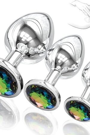 Couple Portable Stainless Steel Toys Plug Kit Anales Relaxing Plug Butt Beads for Women Adult Toys Exercise Tool for Men Women Sunglasses T4
