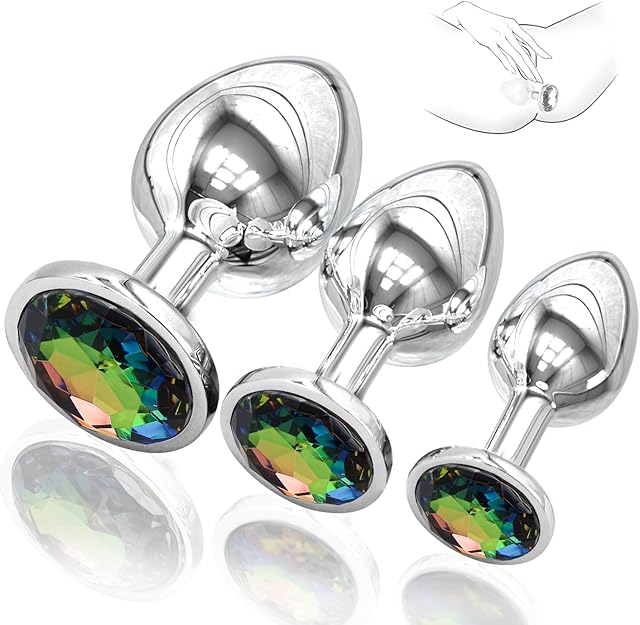 Couple Portable Stainless Steel Toys Plug Kit Anales Relaxing Plug Butt Beads for Women Adult Toys Exercise Tool for Men Women Sunglasses T4
