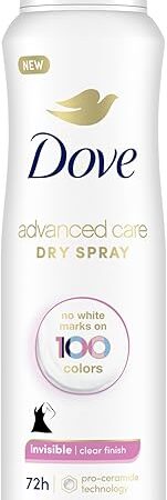 Dove Advanced Care Antiperspirant Deodorant Spray Clear Finish Invisible antiperspirant deodorant tested on 100 colors 72-hour odor and sweat protection with Pro-Ceramide technology 38 oz