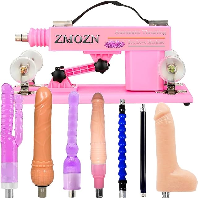 Automatic Sex Machine Adult Sex Toys Thrusting Dildo Machine with 3 XLR Connector Fucking Machine 6 Attachments for Women Hands-Free Love Machine Lifelike Dildo