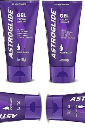 Astroglide Personal Lubricant Gel, 4-Ounce Tubes (Pack of 6)