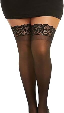 womens Sheer Thigh High Socks