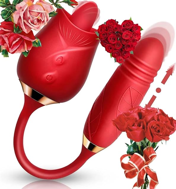Generic Suction Rose Toy 2024 Upgraded Version Hand-held Adult Tools 20 Mode 10 Insert 10 Suck Gifts Couples Unique TD69, Roses Red-1241