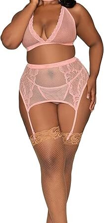 womens 4-piece Stretch Velvet Set