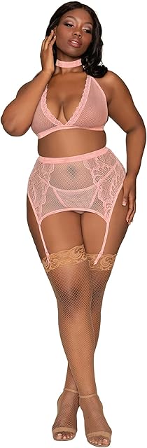 womens 4-piece Stretch Velvet Set