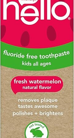 hello Fresh Watermelon Fluoride Free Kids Toothpaste, 42 Oz Tube
