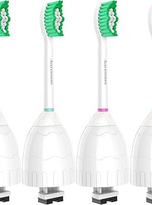 Aoremon Replacement Toothbrush Heads for Philips Sonicare E-Series Essence HX7022/66 and other Screw-on Electric Toothbrush Model, 6 Pack
