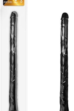 Blush Jet Black Mamba 19.5 Inch Long Realistic Suction Cup Dildo, Sex Toys for Men, Sex Toys for Women, Black