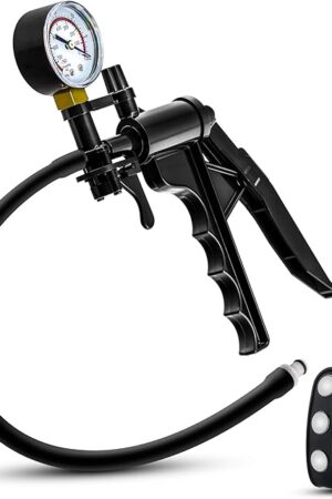 Eden Pump Pistol & Enlarger Accessories Kit for Men - Advanced Vacuum Penis Pump with Pressure Gauge, Vacuum Release Valve, and Silicone Strap - Compatible with All Systems for Enhanced Male Pleasure