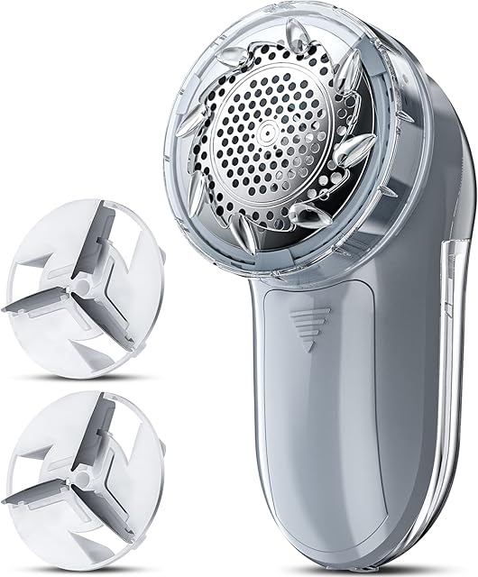 Bymore Fabric Shaver, Lint Remover, Lint Shaver Defuzzer Sweater Shaver for Clothes and Furniture AC Adapter or Battery Operated Pill Fuzz Remover