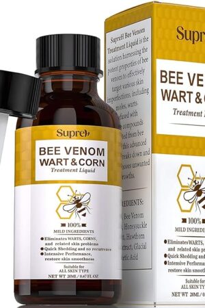 Fast-Acting bee Venom wart Remover: wart Freeze Off with salicylic Acid & bee Venom Cream - Wart Removal for Plantar Wart Genital Wart 18 ML