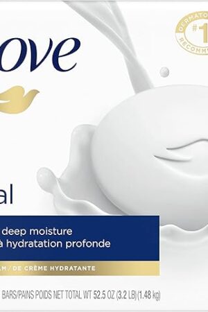 Dove Beauty Bar Gentle Skin Cleanser Moisturizing for Gentle Soft Skin Care Original Made With 1/4 Moisturizing Cream 3.75 oz, 14 Bars