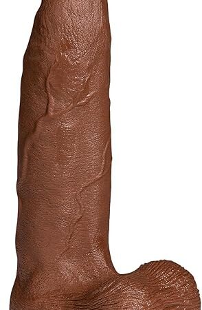 133Inch Huge Big Dildo,315Inch Diameter Thick Girthy Dildo,Realistic Dildo Brown with Small Glans & Strong Suction Cup,Sex Toys for Women Men Gay