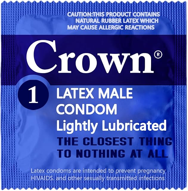 Crown Condoms ? 500 Count ? Lubricated Latex Condoms ? 500 Count
