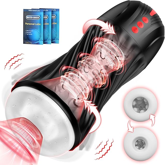 Automatic Male Masturbator Sex Toys for Men - ACUMUM Electric Male Mastusbator with Spiral Shell, Male Masterburbater Hands Free Masturbators 5 Sucking & 10 Vibrating Mode, Autoblow Blowjob Machine