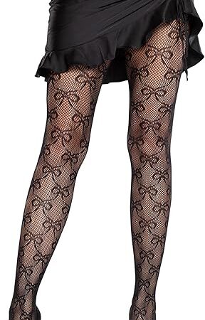 Womens Bow Net Tights