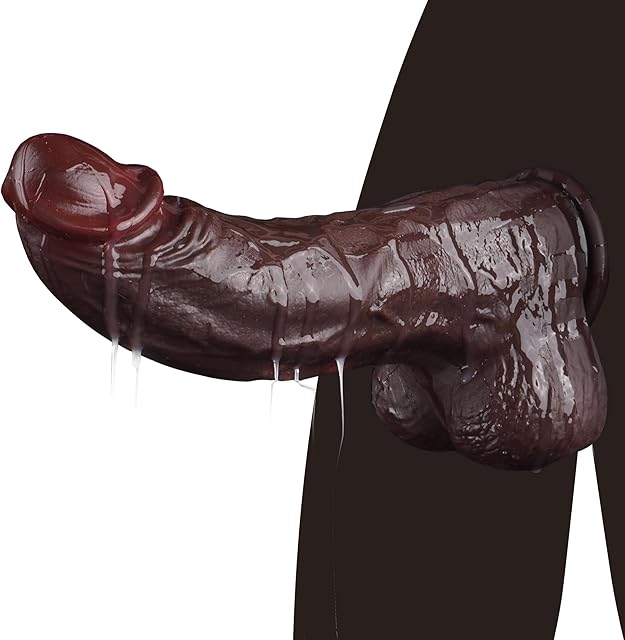 261'' Diameter Huge Thick Dildo BBC Big Black Dildo, 886" Giant Dildo Massive Anal Dildo with Strong Suction Cup for Hands-Free Play, Lifelike Silicone Dildo for Vagina Anal Stimulation