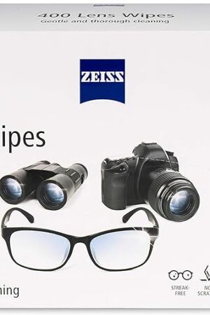 ZEISS Pre-Moistened Alcohol Wipes, Glasses Cleaner, 400 Count