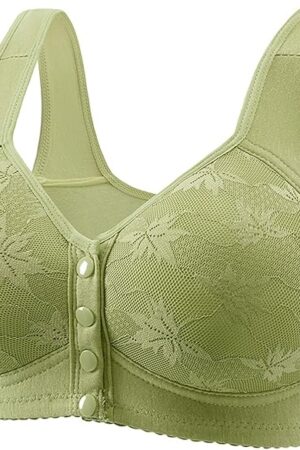 Daisy Bras for Older Women Comfy Convenient Front Closure Bras Full Support No Underwire Bras