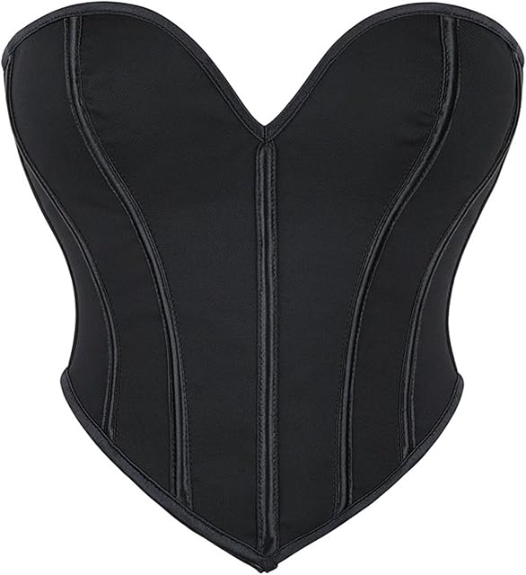 Black Matte Pattern Corset Top bodysuit for Women Sexy Palace Bustier Lace Up underbust Lingerie Bodyshaper