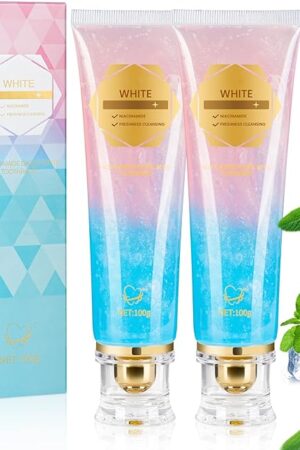 2Pcs Niacinamide Whitening Toothpaste Radiant Whitening Toothpaste, Niacinamide Intensive White Toothpastes, Nicotinamide White Toothpastes, Deep Cleaning Care