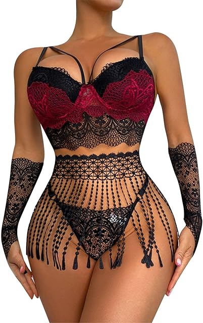 Fashion Sexy Lingerie Tassel Skirt Sleeve Bra Set Large Womens Sexy Lingerie Sexy Lingerie Set Stretchy