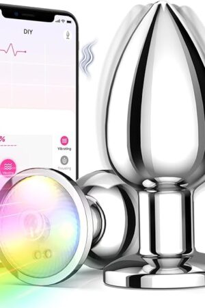 Adult Sex Toys Anal Toys Vibrating Butt Plug with App Remote Control 10 Vibrating Modes, Anal Beads Prostate Massager, Anal Sex Toys Vibrator for Men and Women, Couples