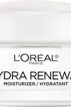 L'Oreal Paris Skincare Hydra-Renewal Face Moisturizer with Pro-Vitamin B5 for Dry Sensitive Skin, All-Day Hydration, 17 Oz