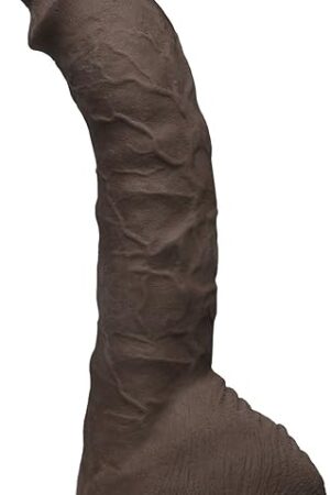 Doc Johnson Prince Yahshua - ULTRASKYN 105? Cock - With Removable Vac-U-Lock Suction Cup Base - F-Machine Compatible Dildo - Brown