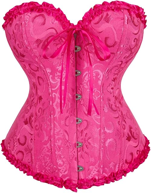 Black Corset Top for Women Pirate Corsets Shapewear Steampunk Corset Overbust